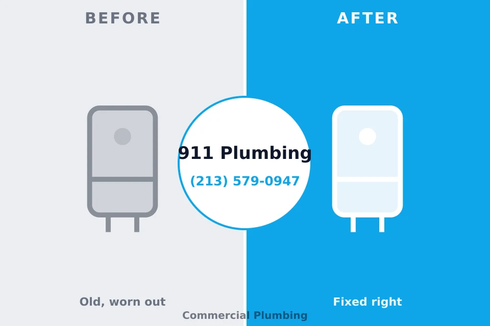 Before and after: plumbing company Grissom AFB, IN